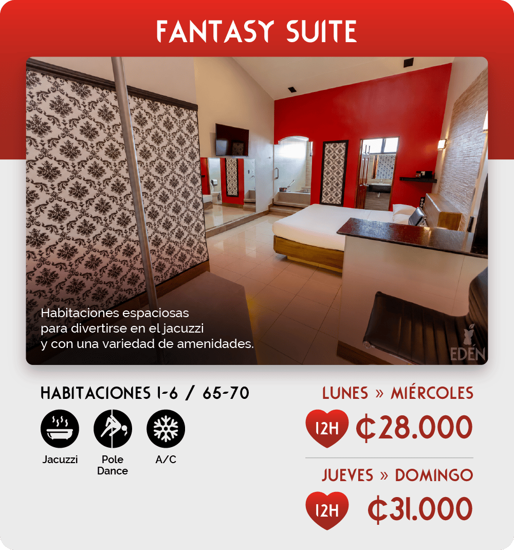 Fantasy Rooms - Edén - Fantasy Suite 1-6 | 65-70-1