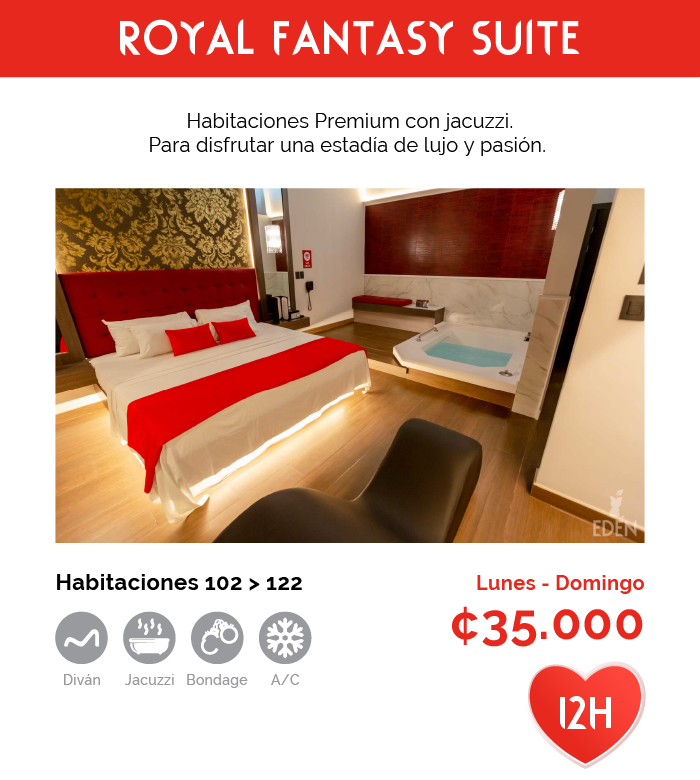 Fantasy Rooms - Edén - Royal Fantasy Suite 102 > 122 v3