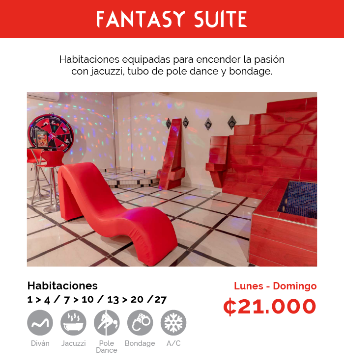 Fantasy Rooms - Jardín Oriental - Fantasy Suite 1 > 4, 7 > 10, 13 > 20, 27 v2