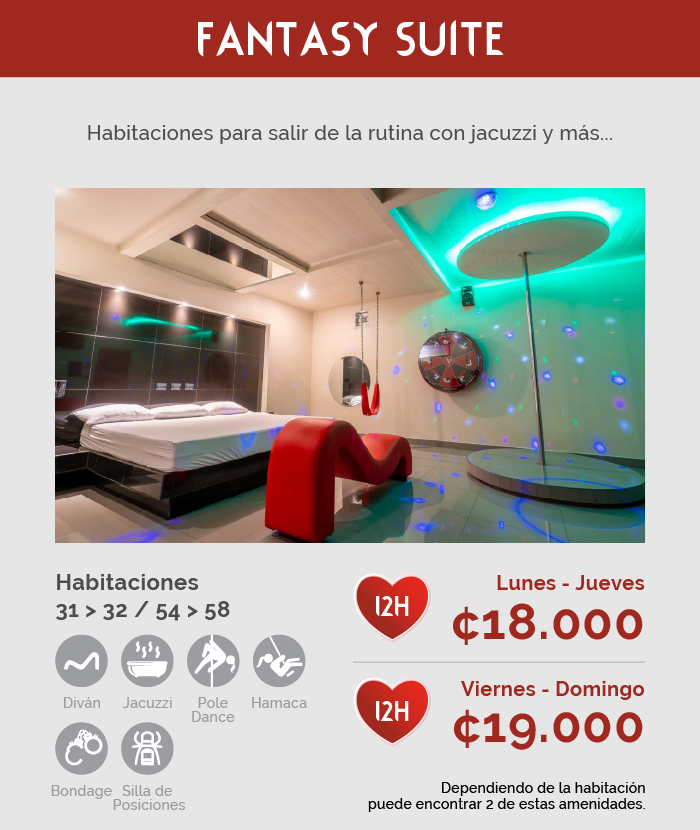 Fantasy Rooms - Maison Dorée - Fantasy Suite 31 > 32, 54 > 58 v3