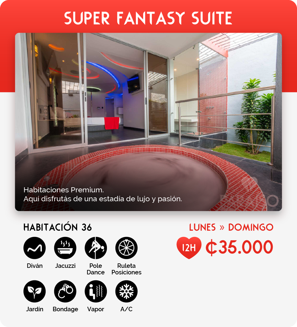 Fantasy Rooms - Paraíso - Super Fantasy Suite 36Fantasy Rooms - Paraíso - Super Fantasy Suite 36 2