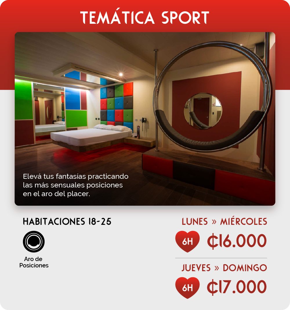 Fantasy Rooms - Paraíso - Temática Sport 18-21 | 22-25 2