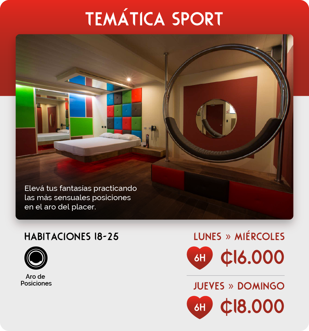 Fantasy Rooms - Paraíso - Temática Sport 18-21 | 22-25